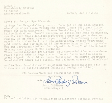 1968 Einladung