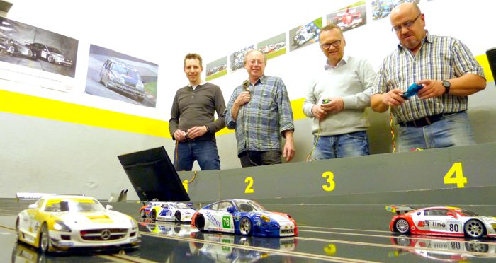 Slotracing beim 1. Stolberger Automodell-Club